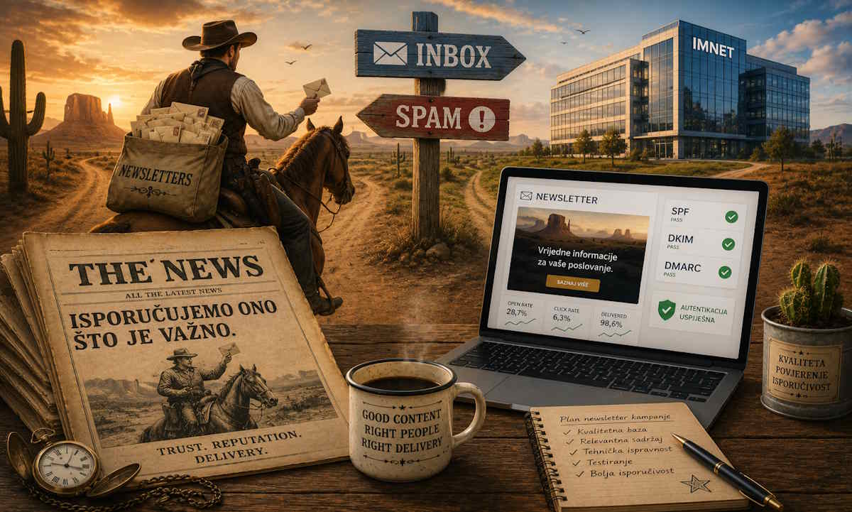 Zašto newsletter završava u SPAM-u – ilustracija isporučivosti newsletter kampanja